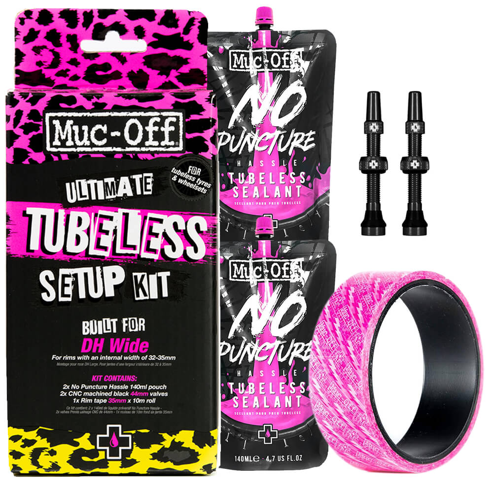 Muc-Off Ultimate Tubeless Setup Kit DH/Plus, 35 mm Tape, 44 mm Valves