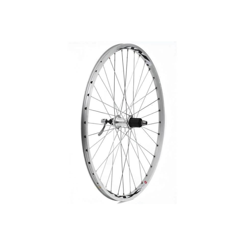 Mach1 700c Alex DM18 32H Screw-On Rear Wheel, 126 mm, Silver