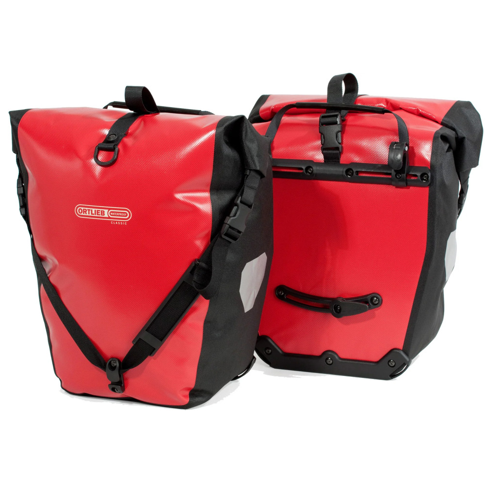 Ortlieb Back-Roller Classic Pannier Pair, Red/Black