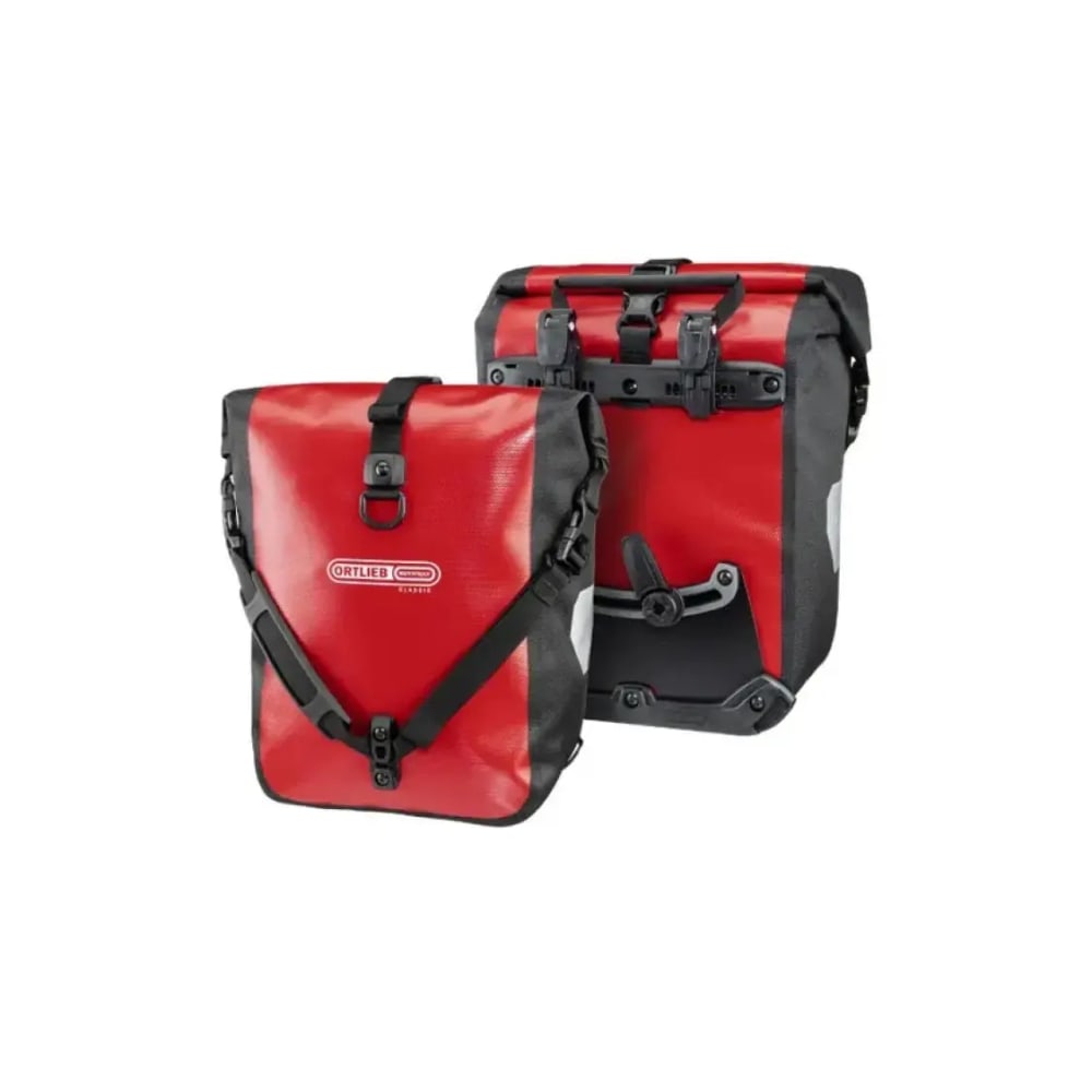 Ortlieb Back-Roller Classic Pannier Pair, Red/Black