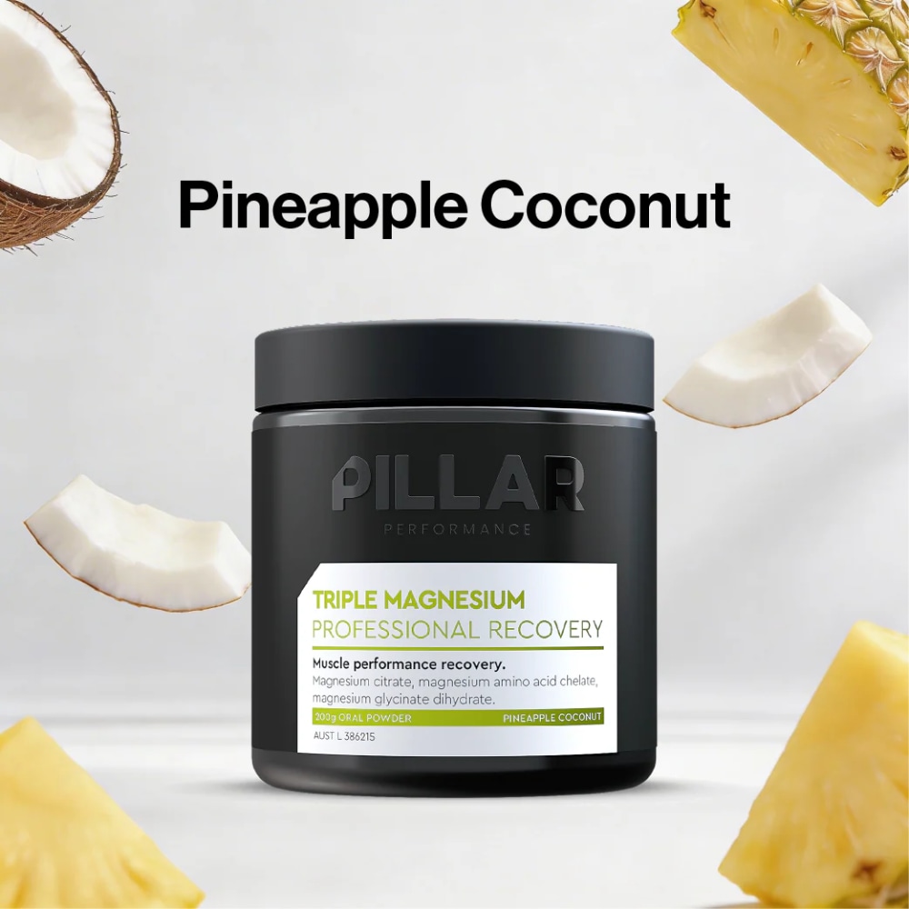 Pillar Triple Magnesium Powder 200 g Jar, Pineapple Coconut