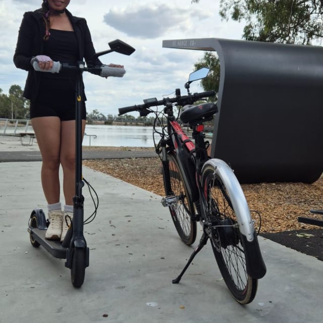 Electric Bike, Black and Red