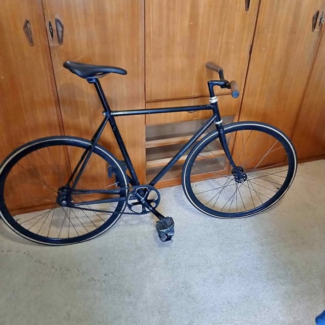 Black Steel Commuter Bike