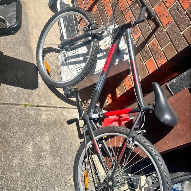 Black and Red Mountain Bike