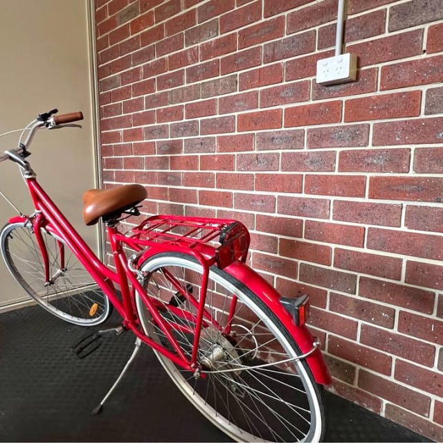 Reid Red Step-Through Hybrid Bike