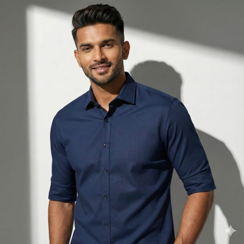 Navy Blue Shirt