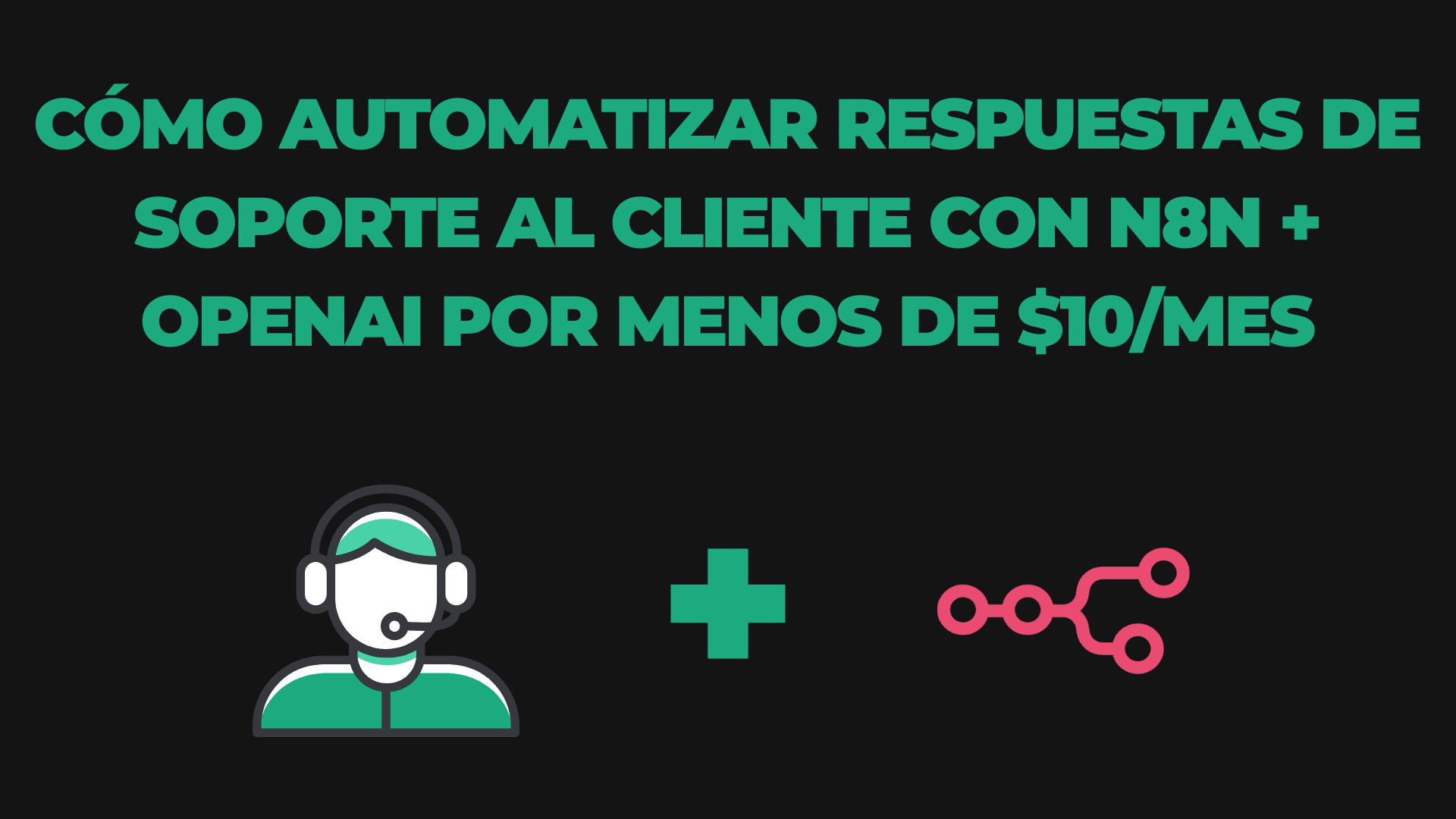 Cómo automatizar respuestas de soporte al cliente con n8n + OpenAI por menos de $10/mes