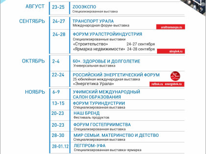 Крупнейшие отраслевые выставки осени