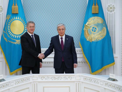 Радий Хабиров встретился с президентом Казахстана