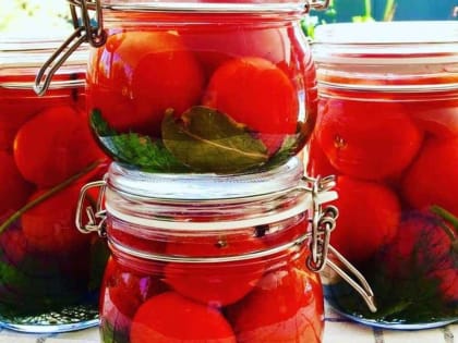 Помидоры на зиму теперь заготавливаю только так: получаются очень вкусными и пикантными — без уксуса и лимонной кислоты