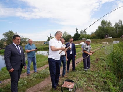 Радий Хабиров пригласил на «Инвестчас» главу рыбоводческого хозяйства Фаниса Зубаирова из Ишимбайского района