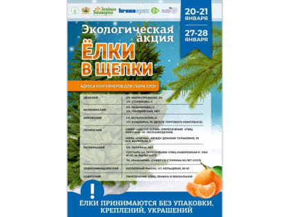 Сдай свою елку на переработку!