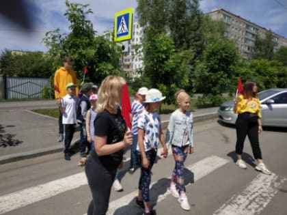 В летнем лагере «Радуга» в Лицее № 5 прошла профилактическая акция «Шагающий ребенок»