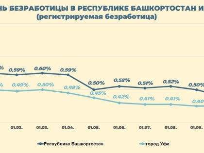 Уровень безработицы в Башкортостане на октябрь 2024 года