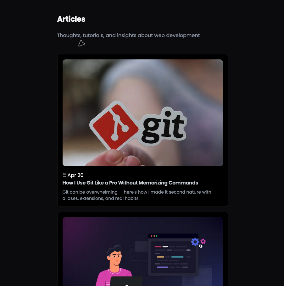 Blog page generation