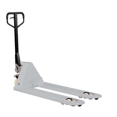 360070 Pramac Lifter Manual Pallet Truck Product Photograph Lowered Left Main Image