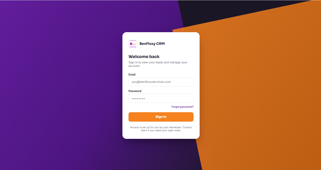BenFloxy CRM interface