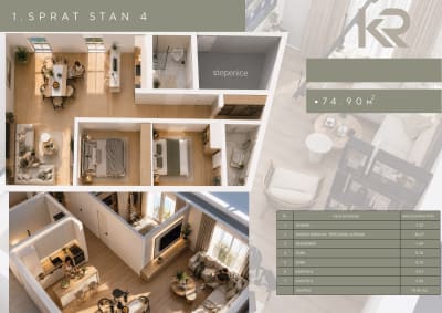 Prodaja trosoban stan Ćukovac , Zemun 74.9m²