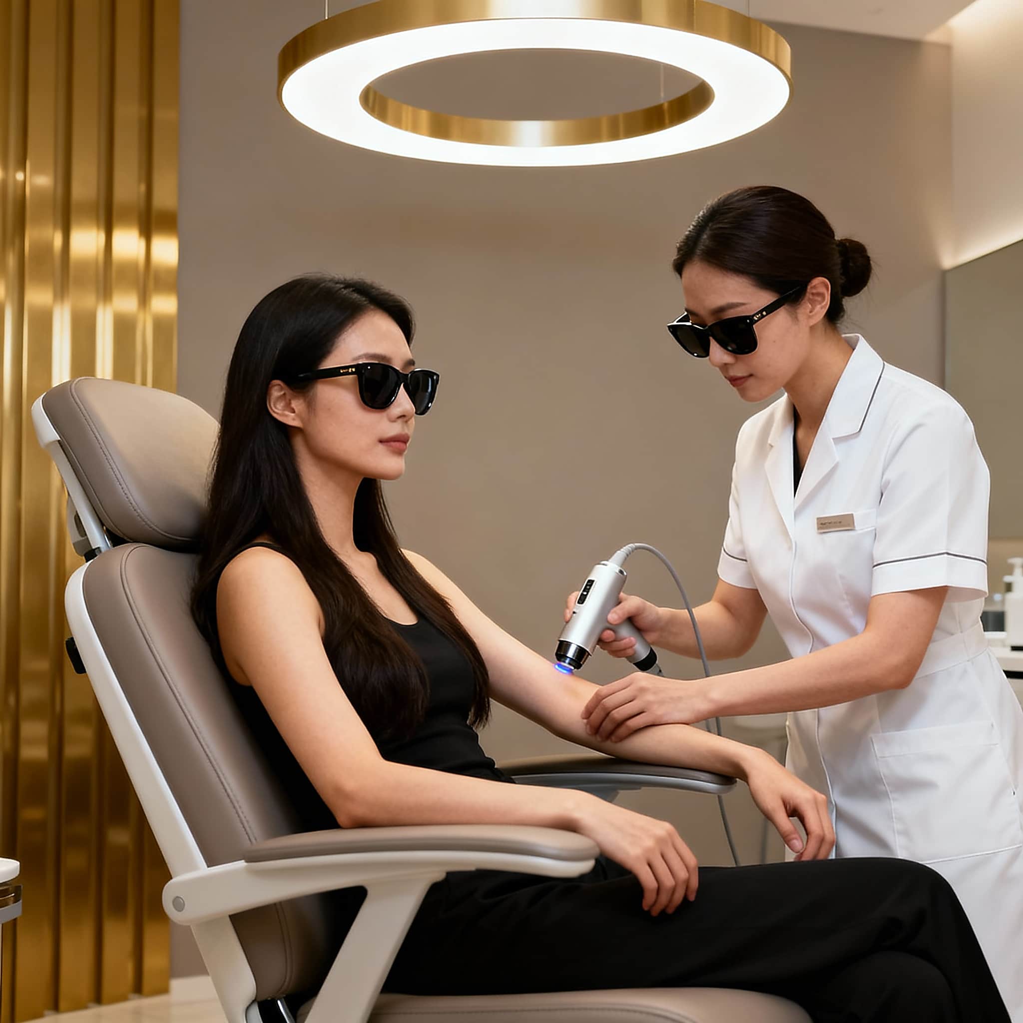 جلسة ليزر منطقة واحدة مع الرتوش