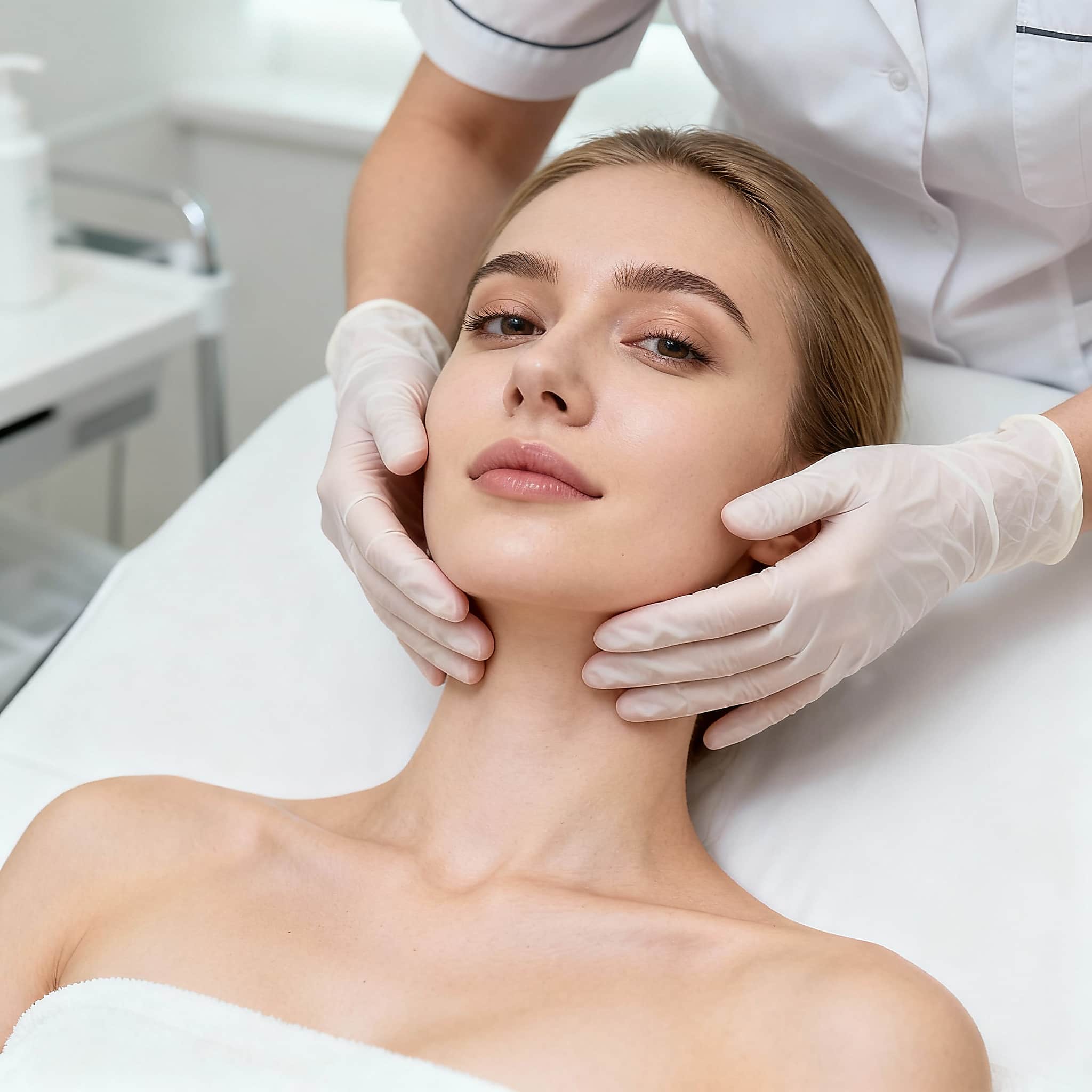 جلسة مساج لمفاوي للوجه والرقبة