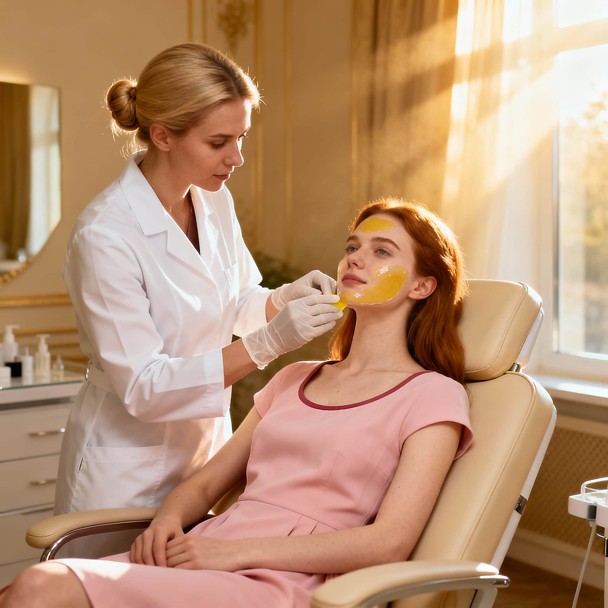 تقشير بارد للوجه والرقبة