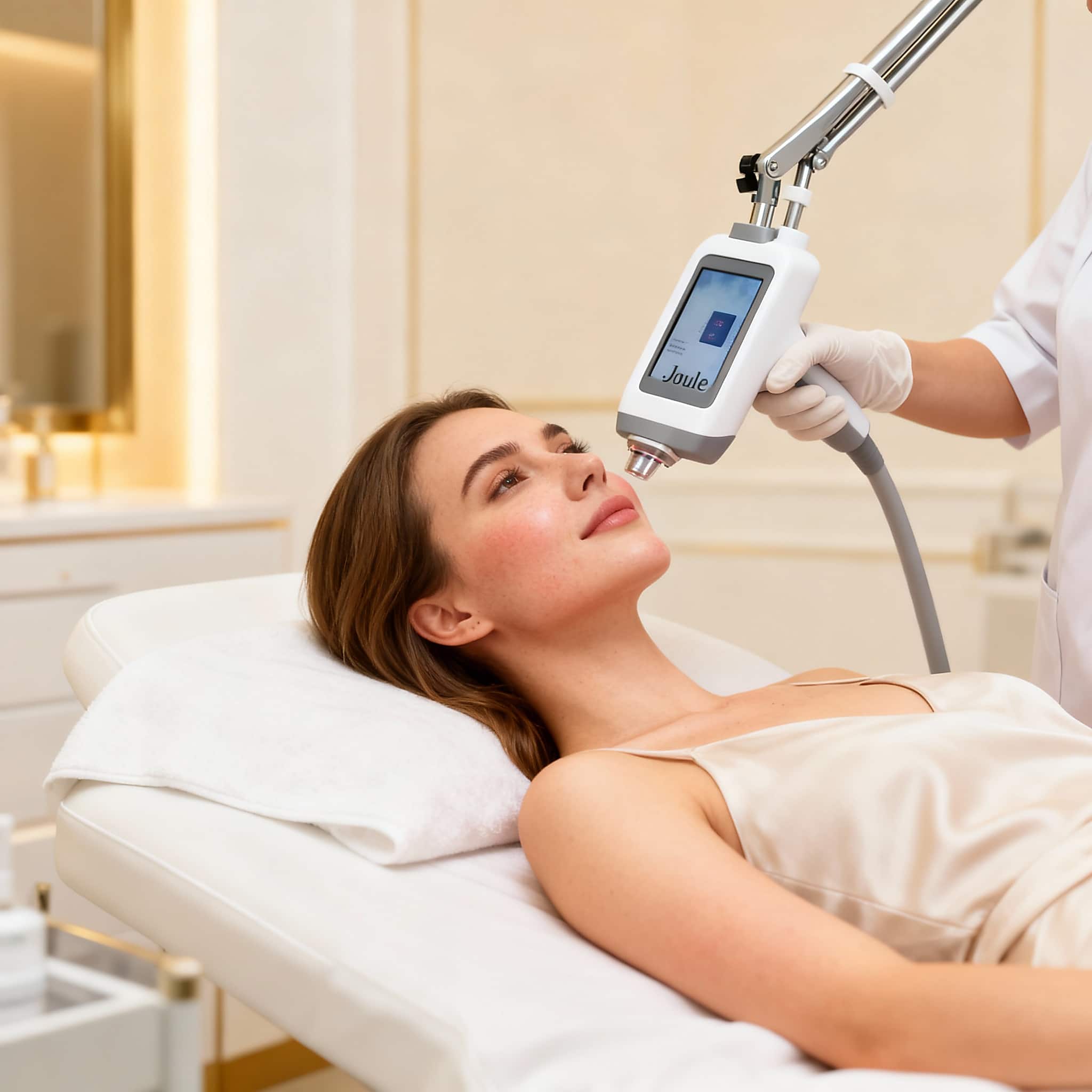 جلسة فراكشنال ليزر للوجه + تقطيع ندبات