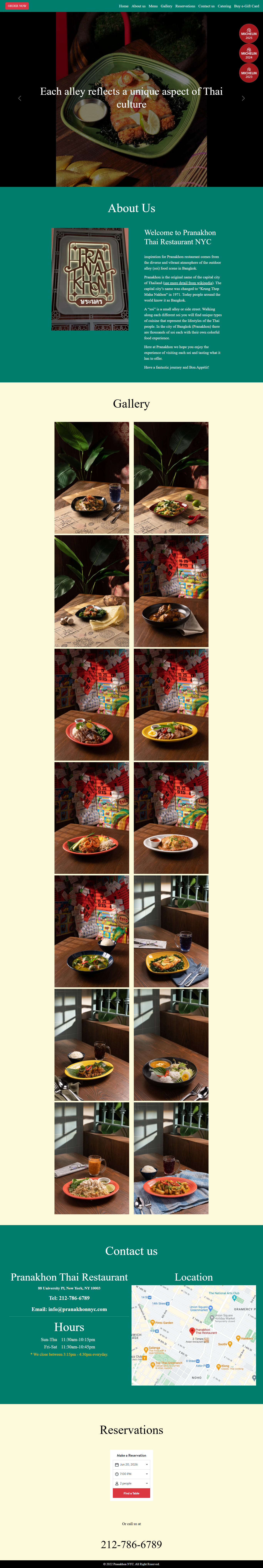 Pranakhon Thai Restaurant — before rebuild