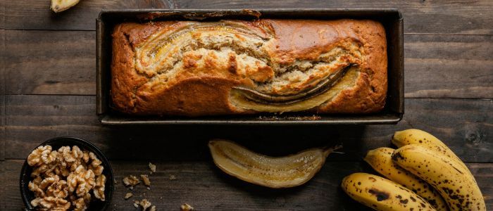 десерти без захар бананов кекс