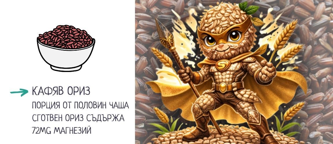 кои храни съдържат магнезий кафяв ориз