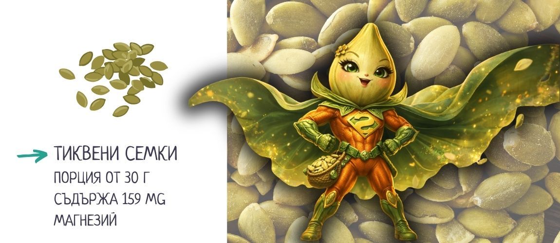 кои храни съдържат магнезий тиквени семки
