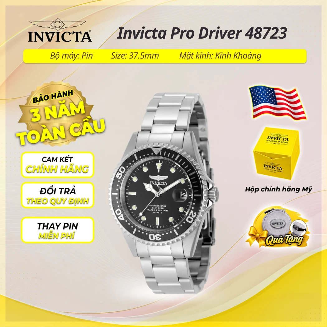 Đồng hồ nữ Invicta 48723N 37.5mm Nữ chính hãng