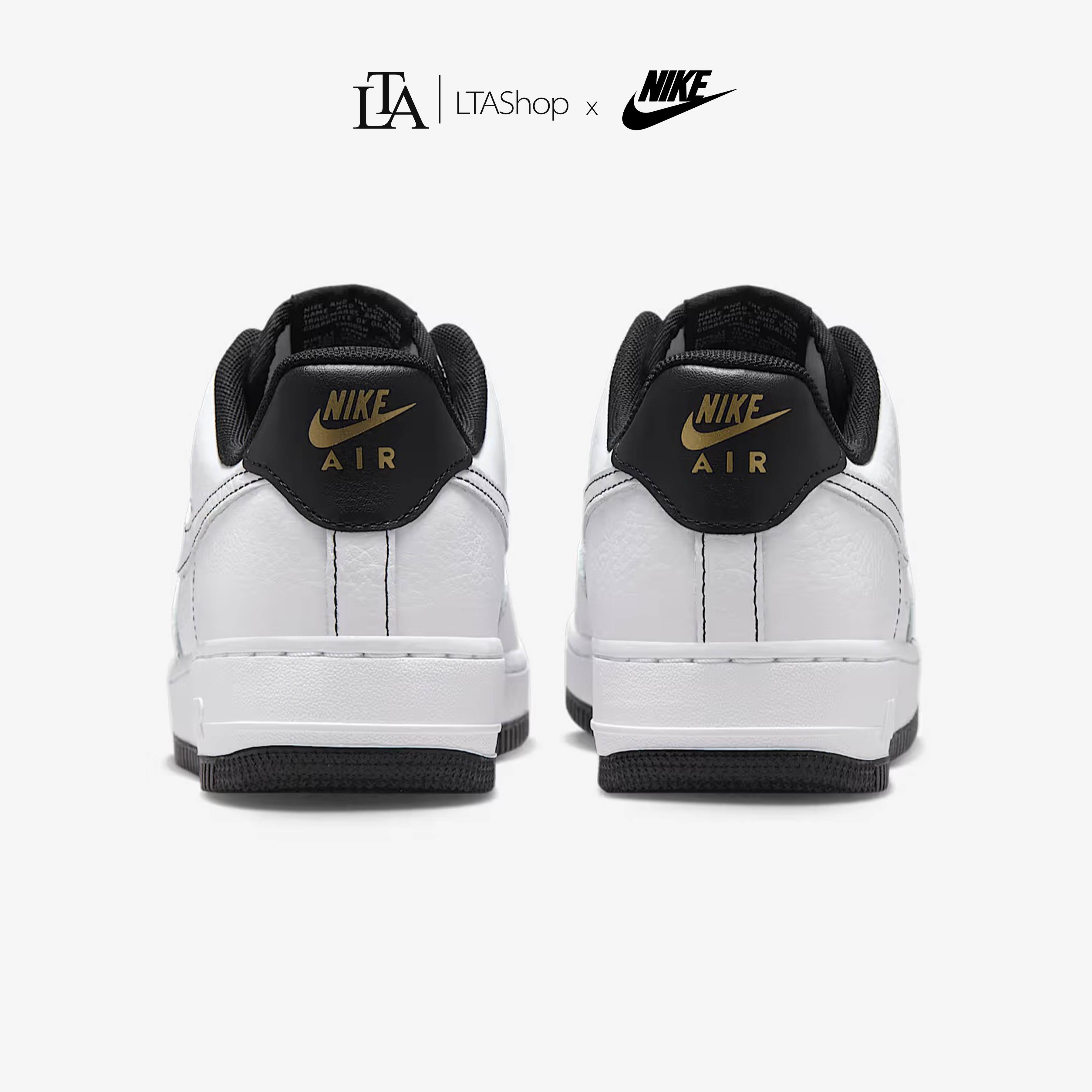 Giày Nike Air Force 1 07 Mini Jewel - White Metallic Gold - Ảnh 3