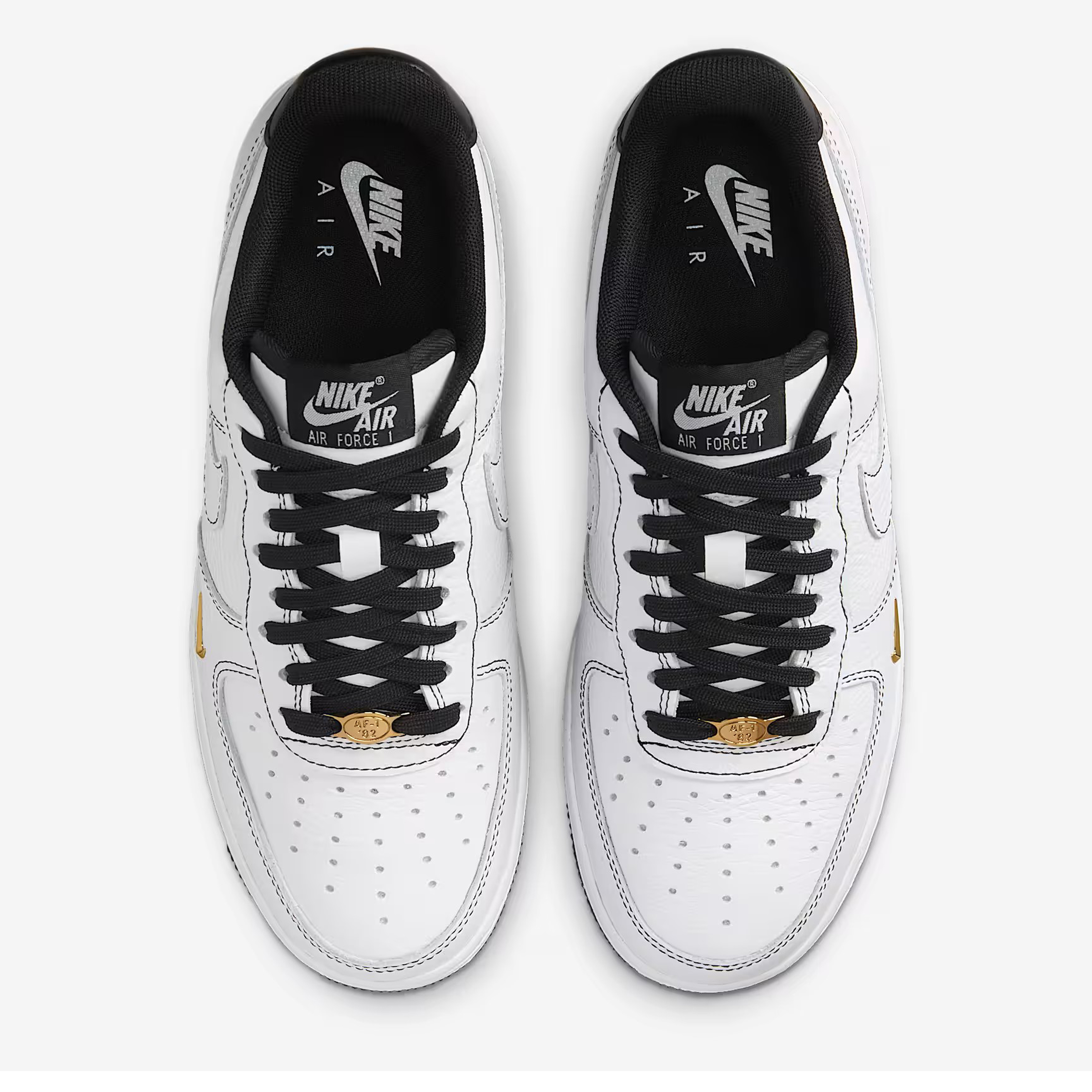 Giày Nike Air Force 1 07 Mini Jewel - White Metallic Gold - Ảnh 2