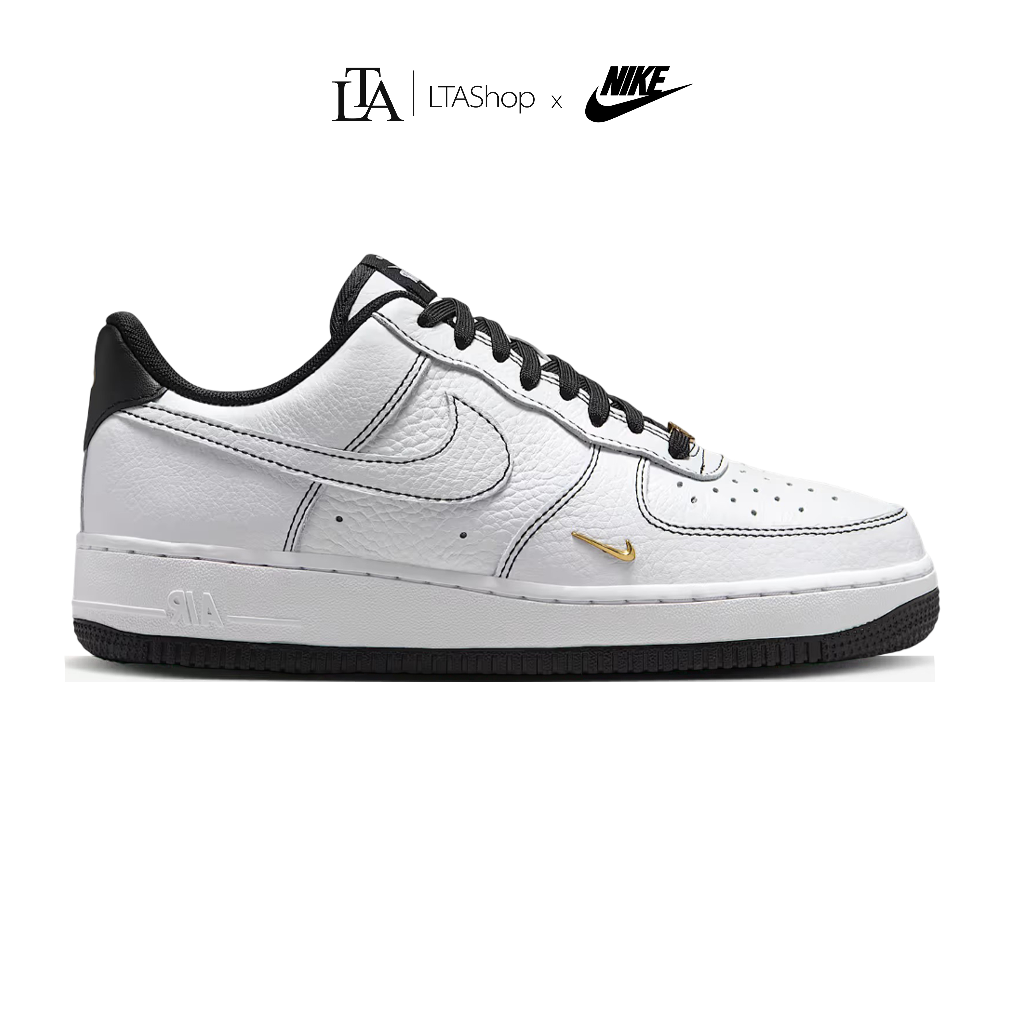 Giày Nike Air Force 1 07 Mini Jewel - White Metallic Gold - Ảnh 4