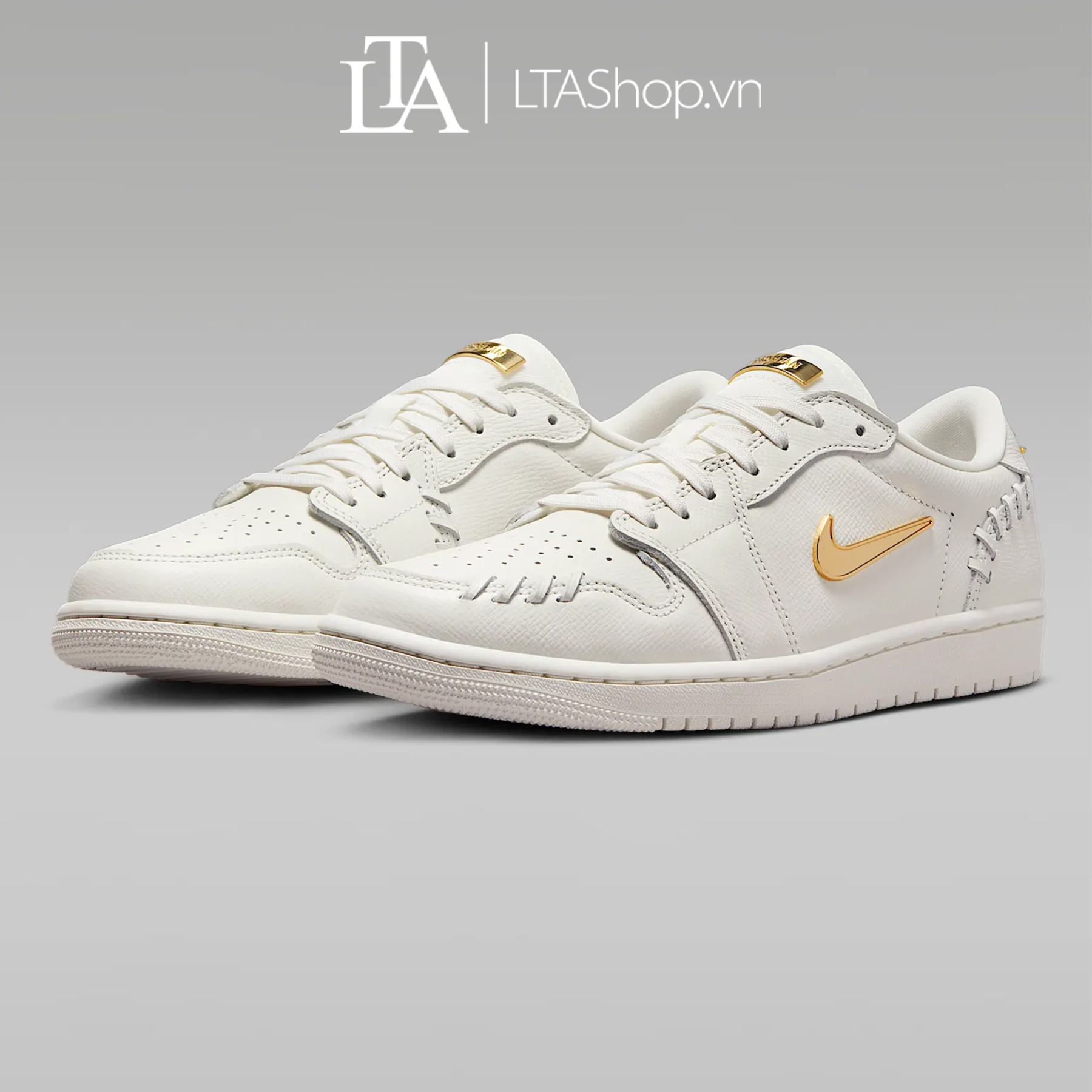 Giày Sneaker Nike Air Jordan 1 Low Method of Make Màu Metallic Gold - Ảnh 1