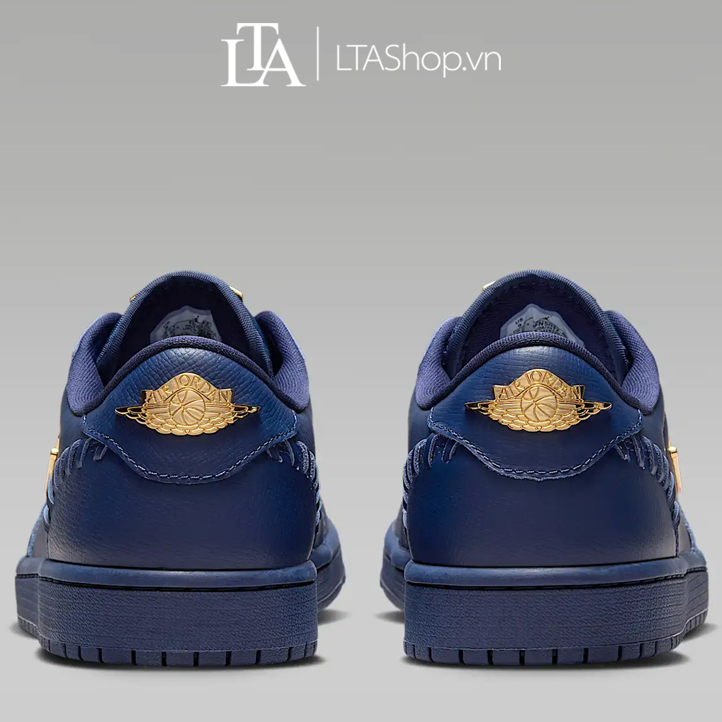 Giày Sneaker Nike Air Jordan 1 Low Method of Make – Midnight Navy Metallic Gold FN5032-400 - Ảnh 3
