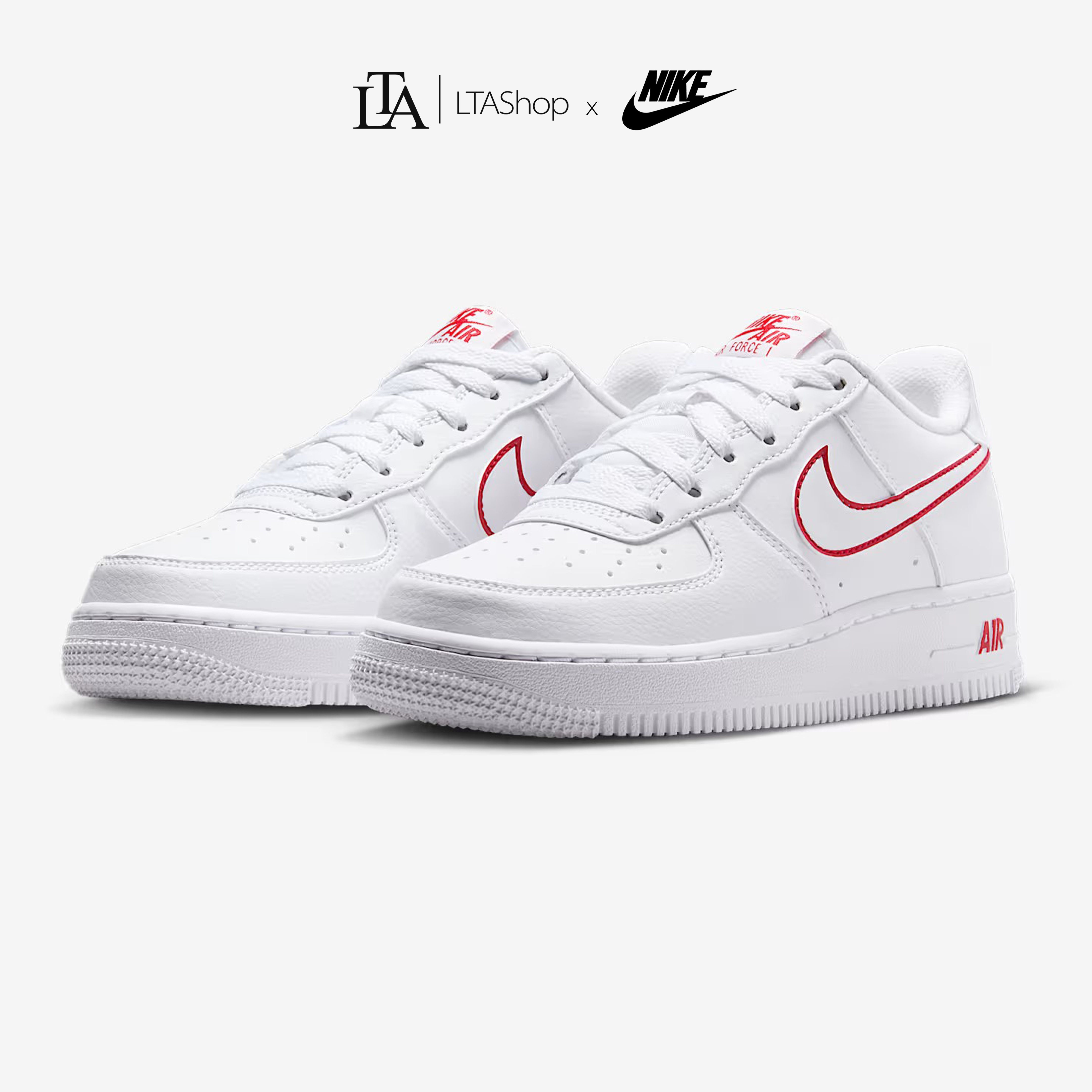 Giày Sneaker Nike Air Force 1 White University Red IF6158-100 - Ảnh 1