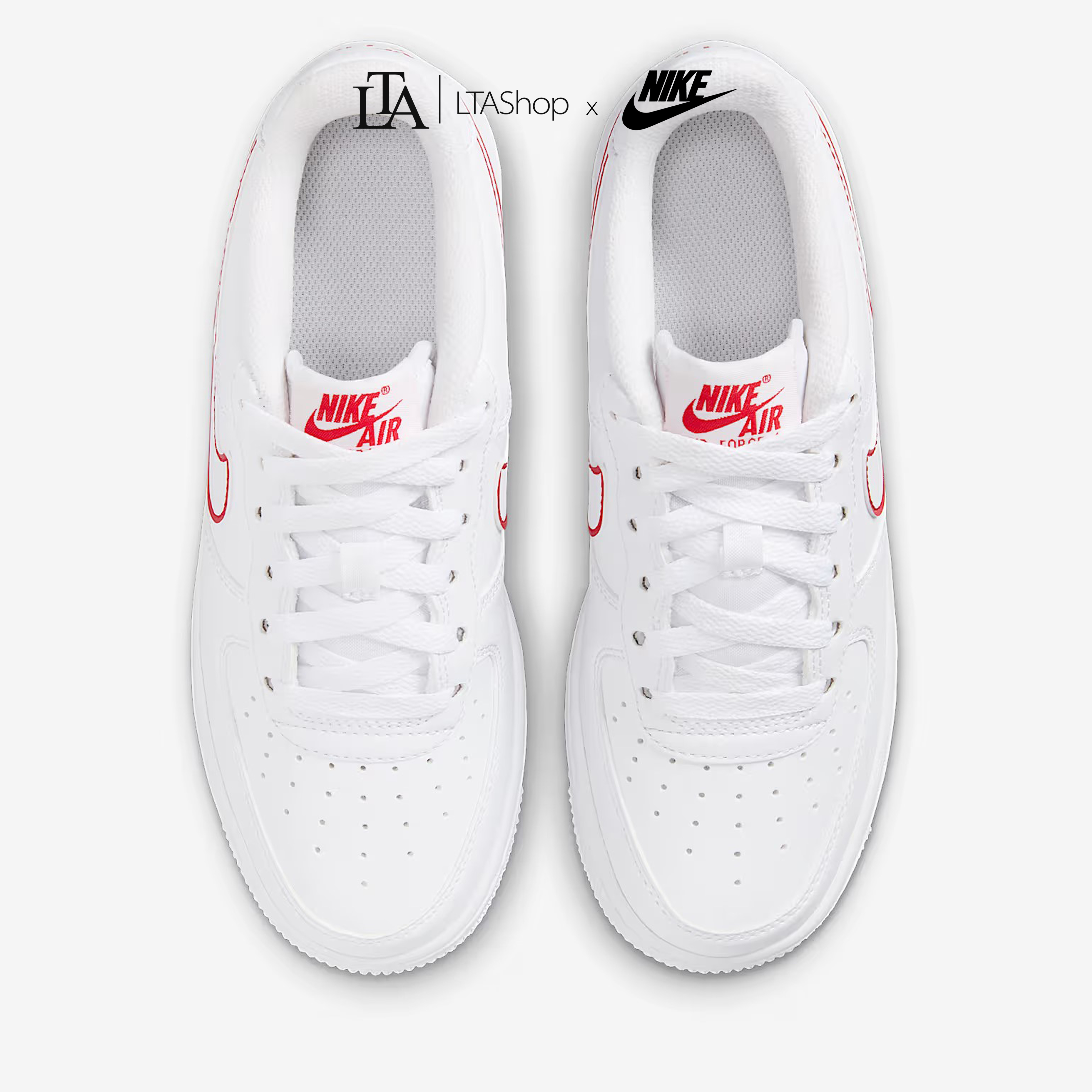 Giày Sneaker Nike Air Force 1 White University Red IF6158-100 - Ảnh 4