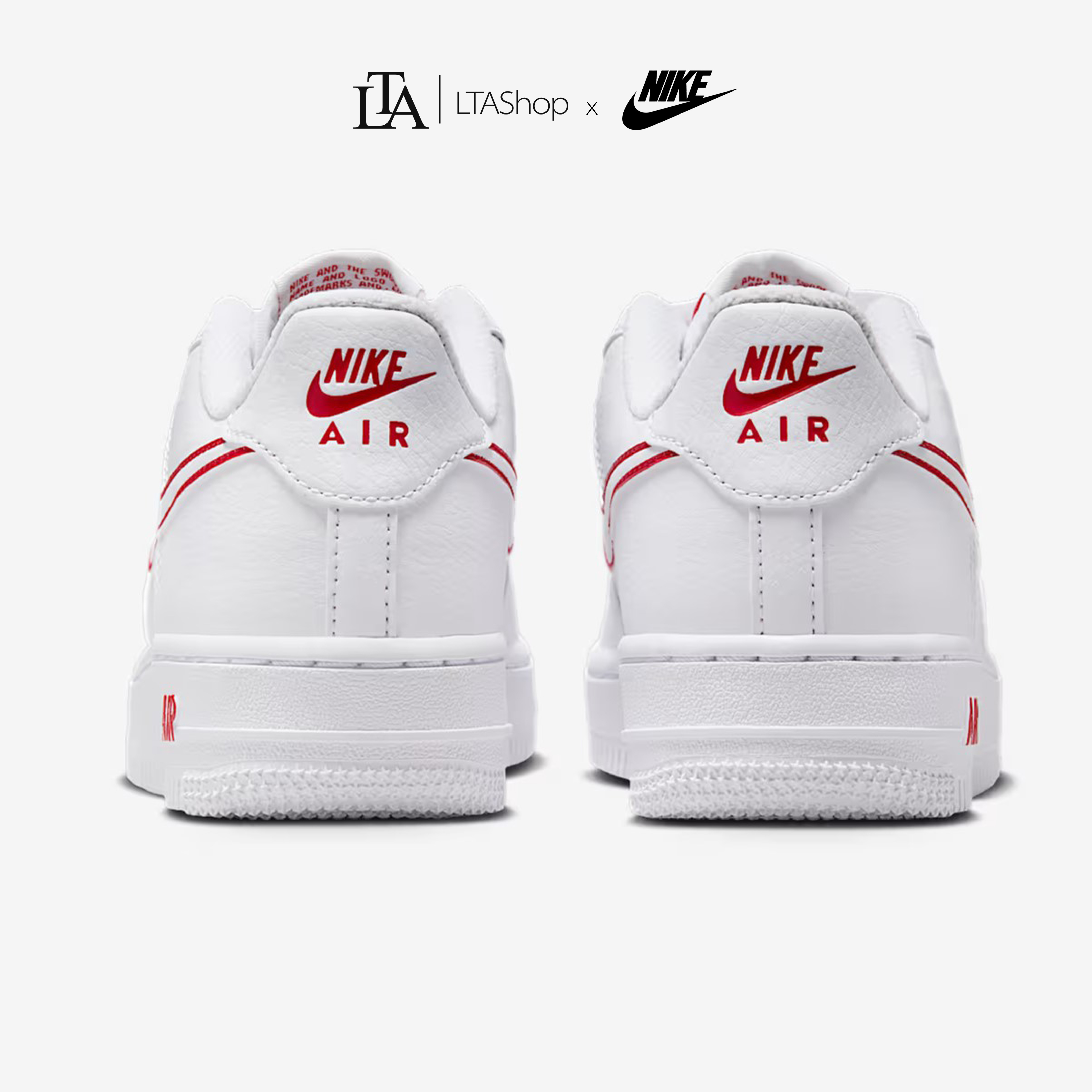 Giày Sneaker Nike Air Force 1 White University Red IF6158-100 - Ảnh 5