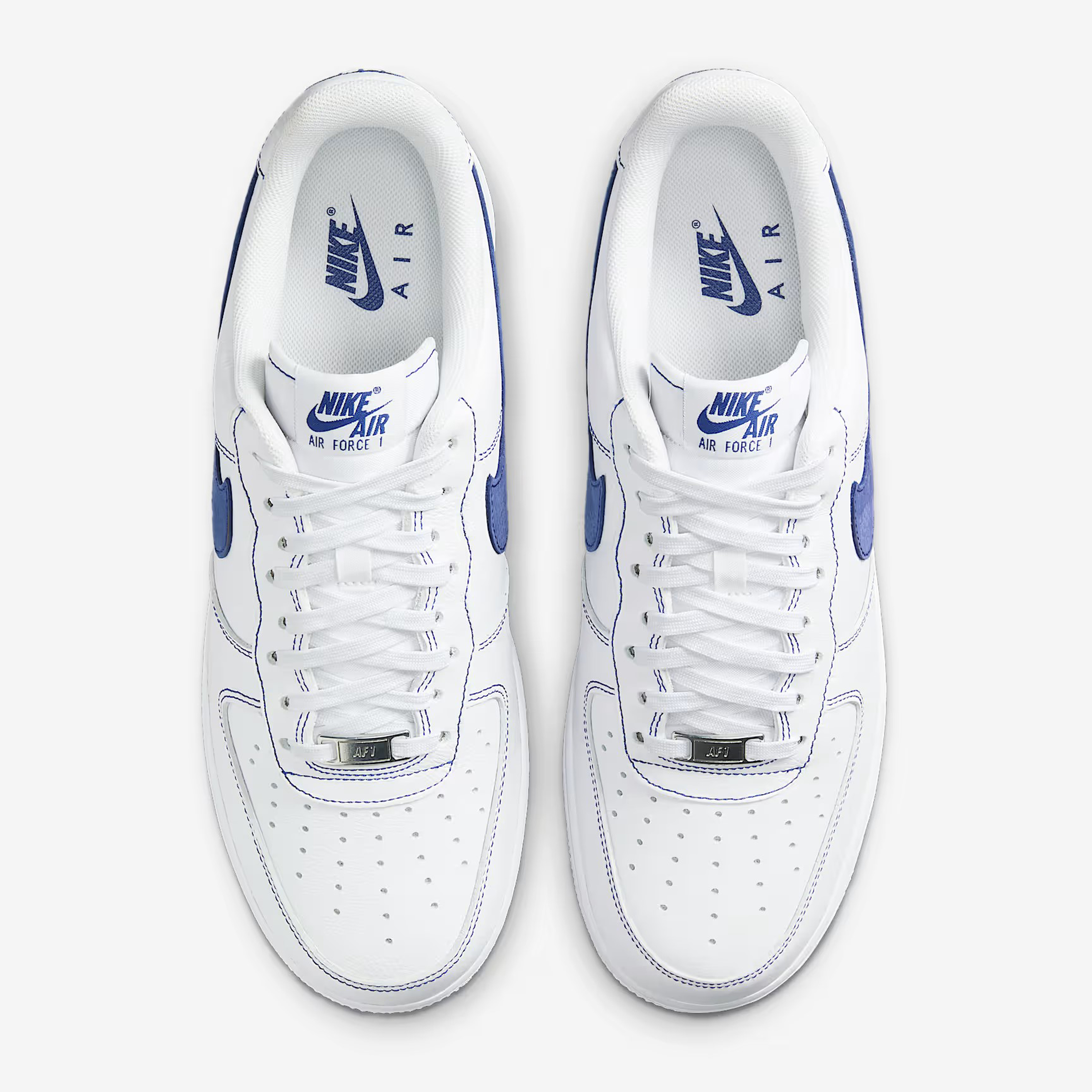 Giày Sneaker Nike Air Force 1 '07 LV8 White Deep Royal Blue HQ2037-100 - Ảnh 2
