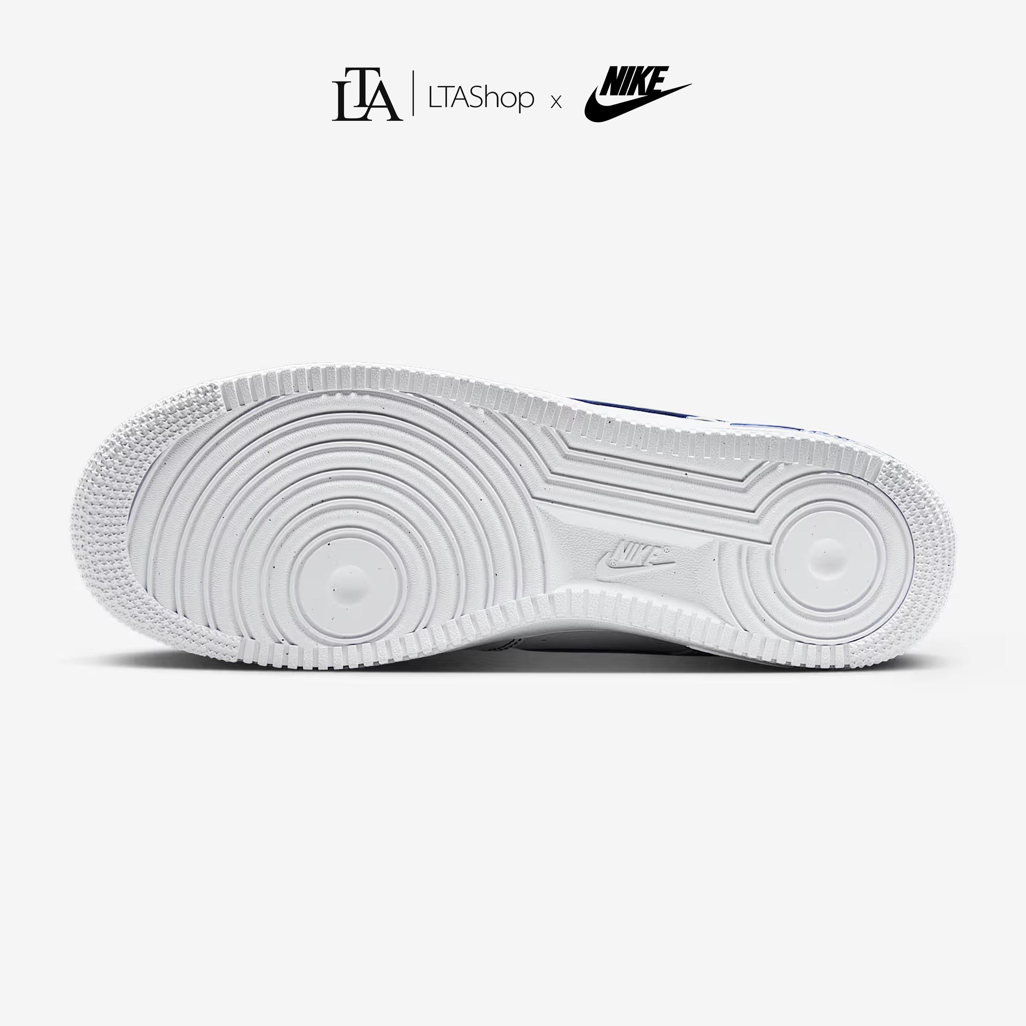 Giày Sneaker Nike Air Force 1 '07 LV8 White Deep Royal Blue HQ2037-100 - Ảnh 5