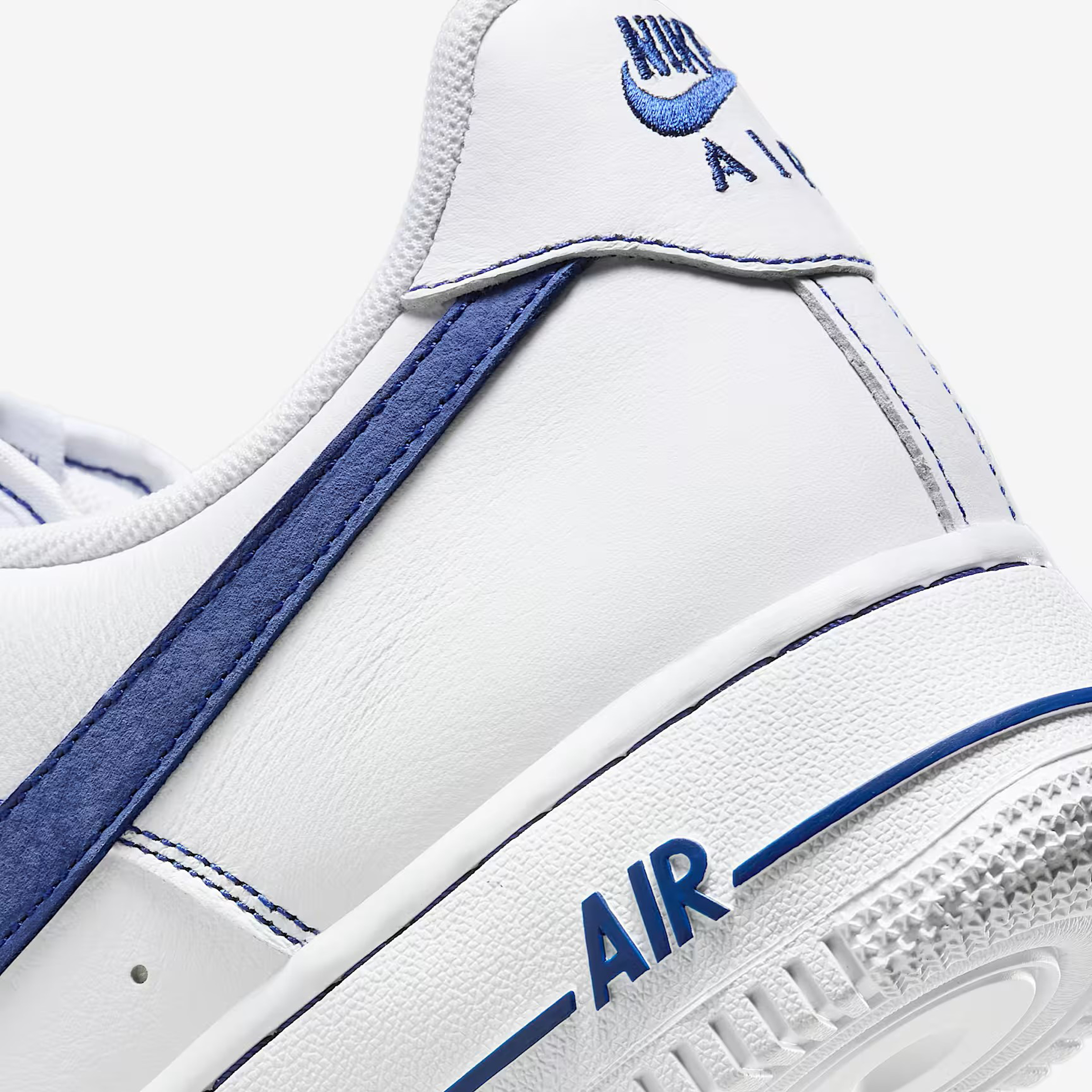 Giày Sneaker Nike Air Force 1 '07 LV8 White Deep Royal Blue HQ2037-100 - Ảnh 6