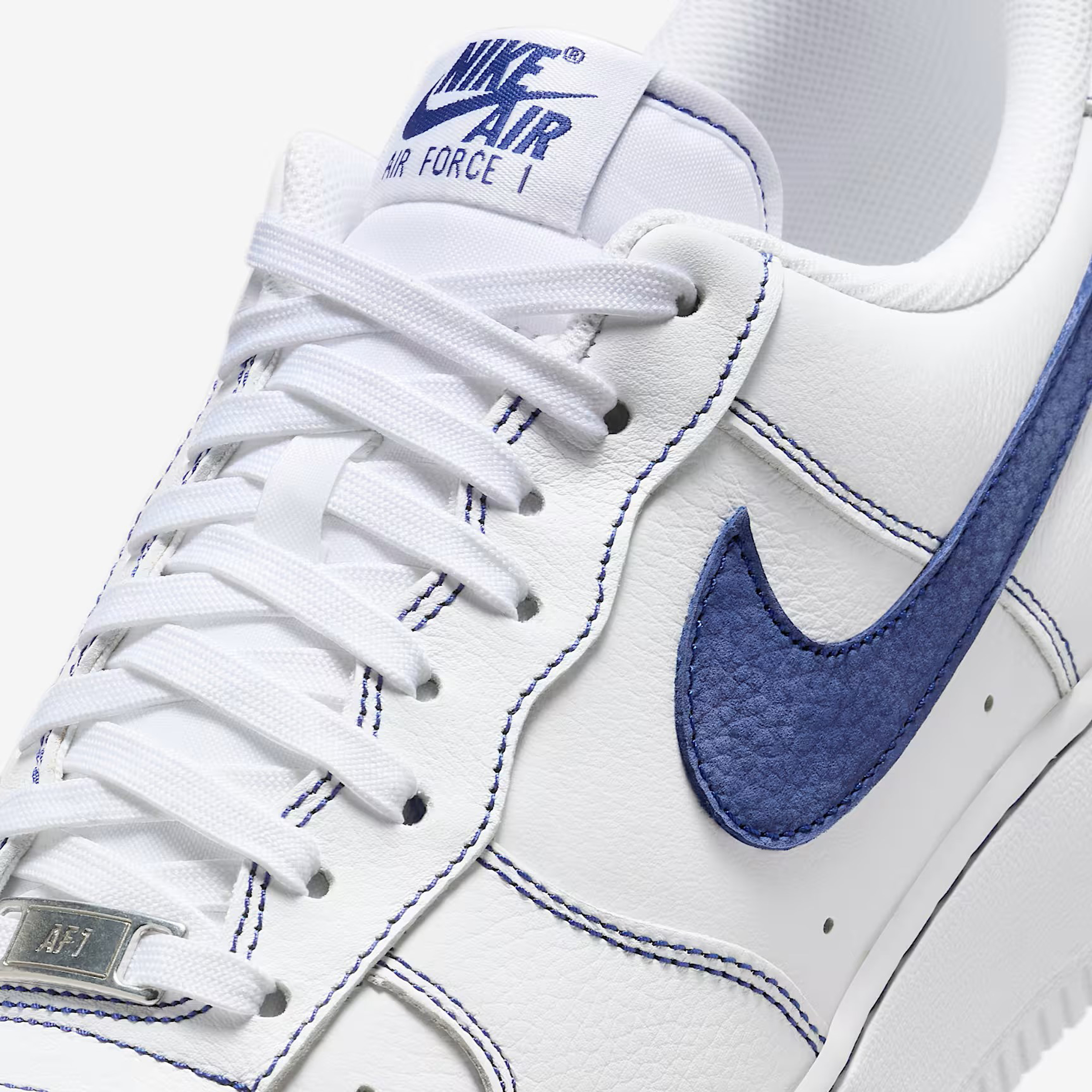 Giày Sneaker Nike Air Force 1 '07 LV8 White Deep Royal Blue HQ2037-100 - Ảnh 7