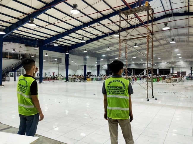 Hình ảnh dự án Vệ sinh nhà xưởng tại hà nội