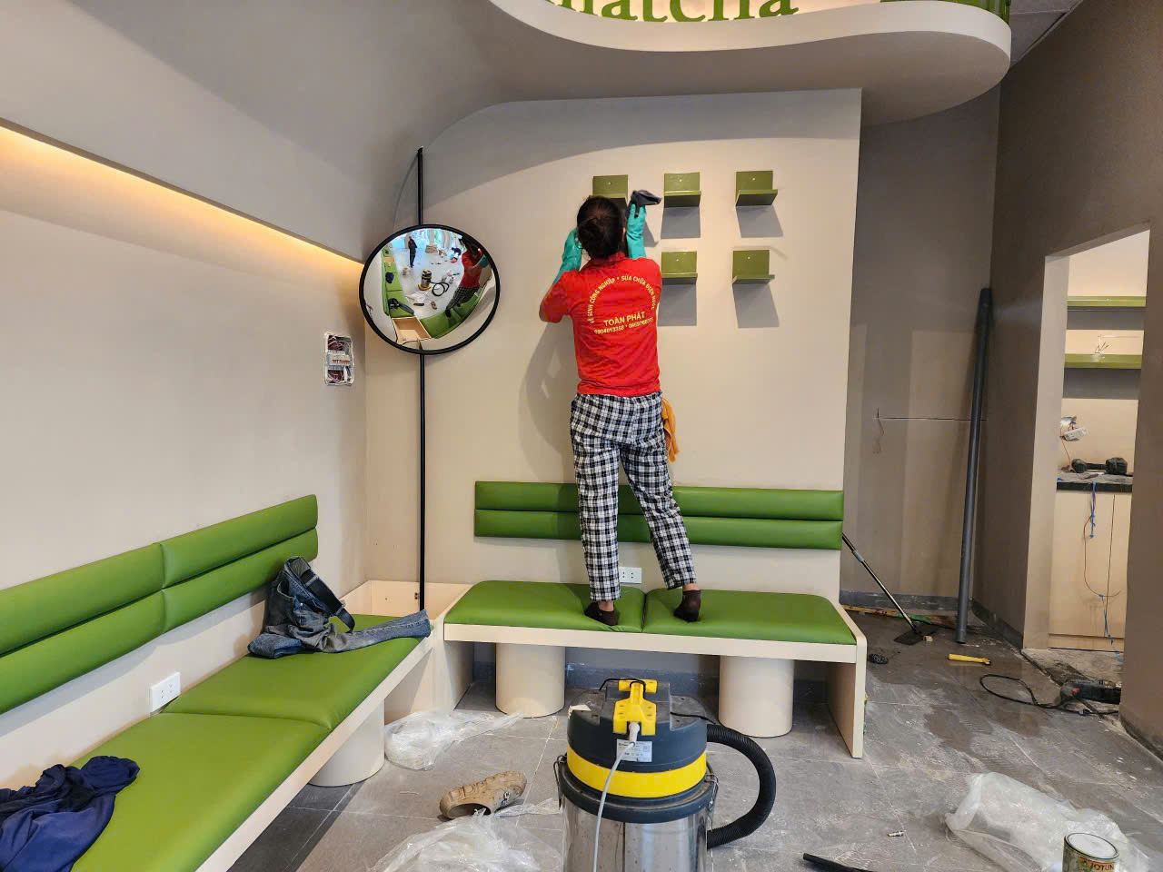 Hình ảnh dự án Hình ảnh thực tế dự án Vệ Sinh Chuỗi nhà trà Matcha