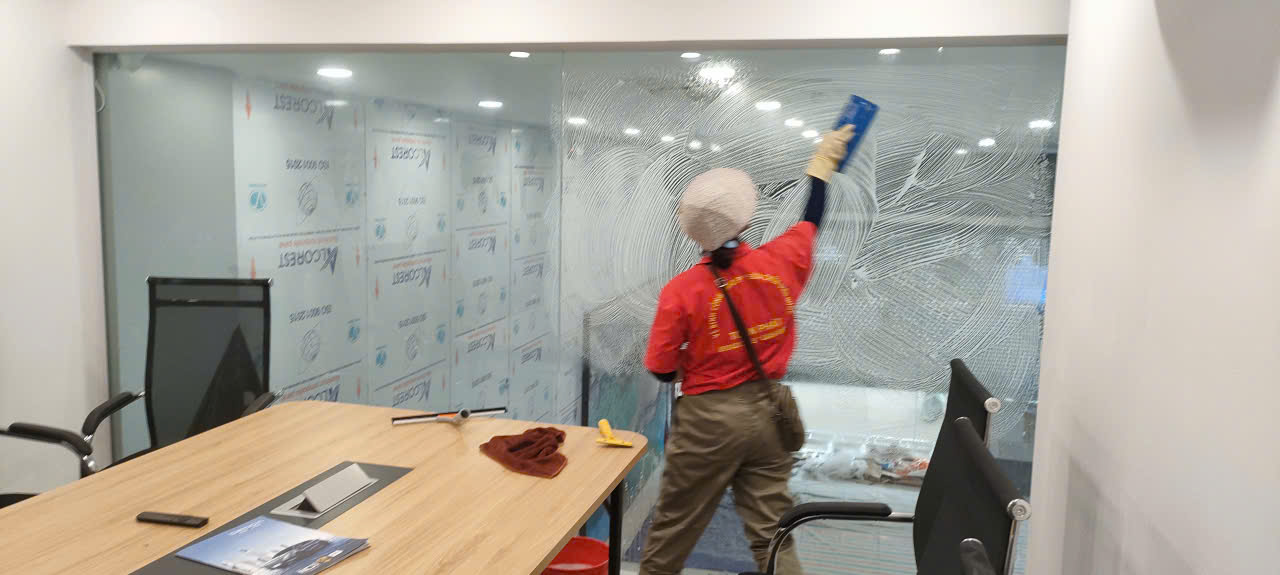 Hình ảnh dự án Hình ảnh thực tế dự án Vệ sinh kính toà nhà
