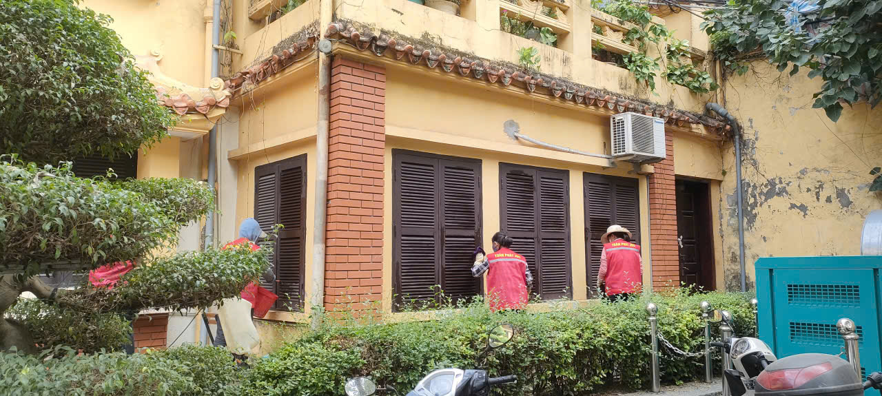 Hình ảnh thực tế dự án Vệ sinh cơ quan