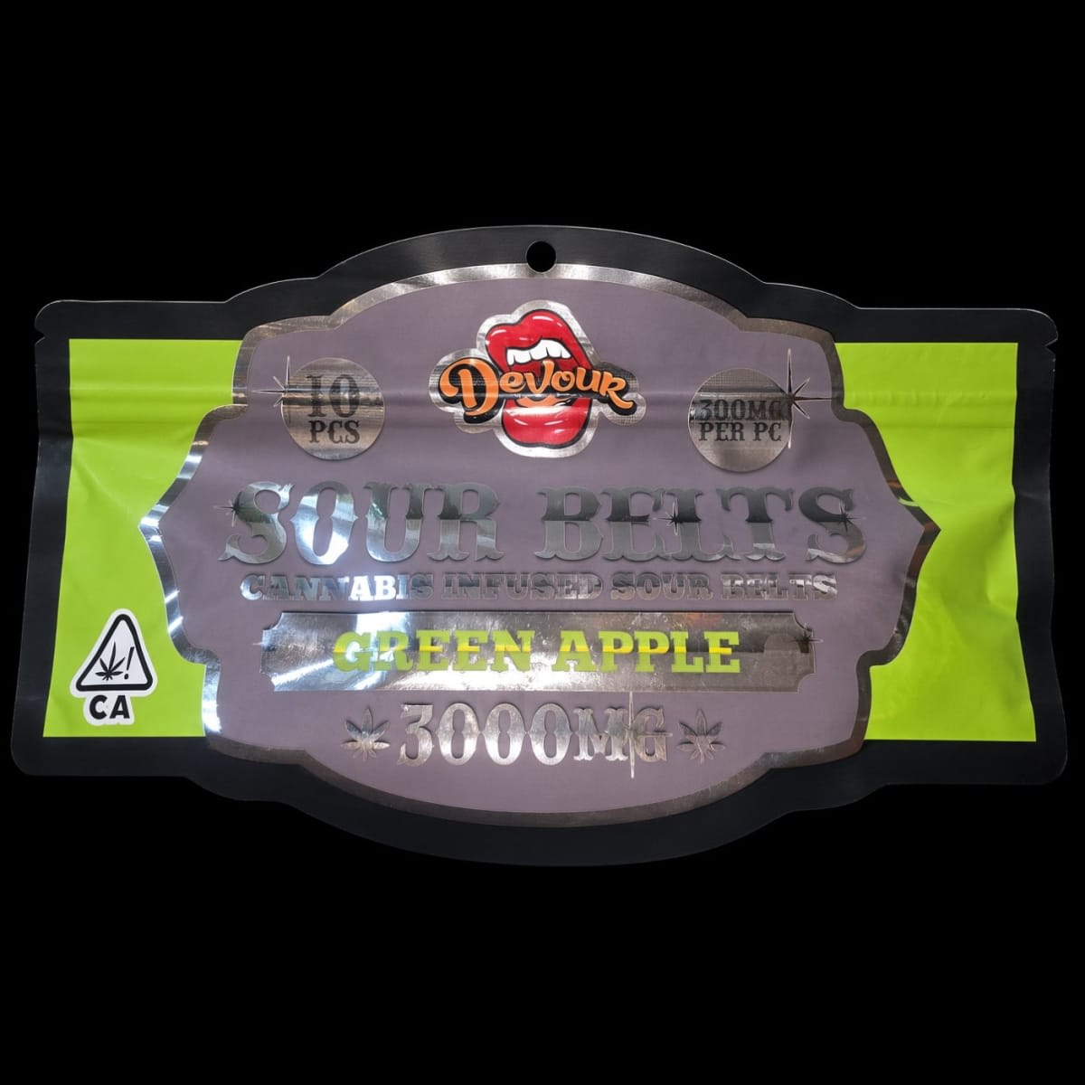 3000mg GREEN APPLE SOUR BELTS