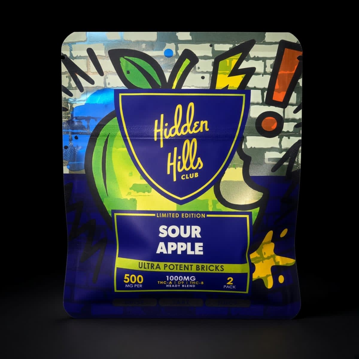1000mg SOUR APPLE GUMMIES
