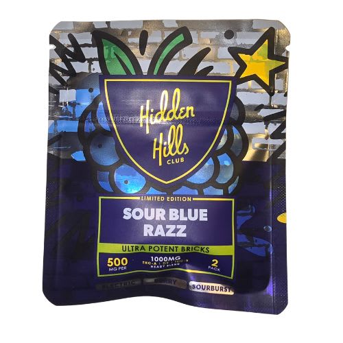 1000mg SOUR BLUE RAZZ GUMMIES
